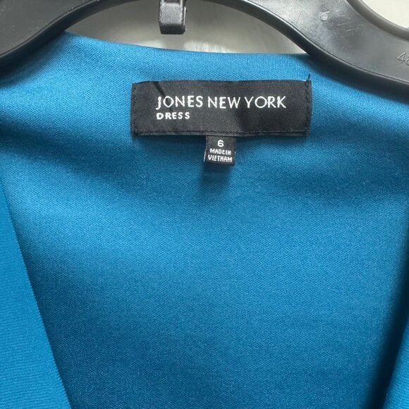 Jones, New York size 6 dress teal in color - Picture 2 of 6